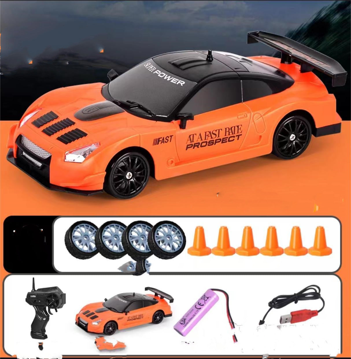 2.4G 4WD RC Drift Car – High-Speed GTR & AE86 Remote Racer Toy for Kids!
