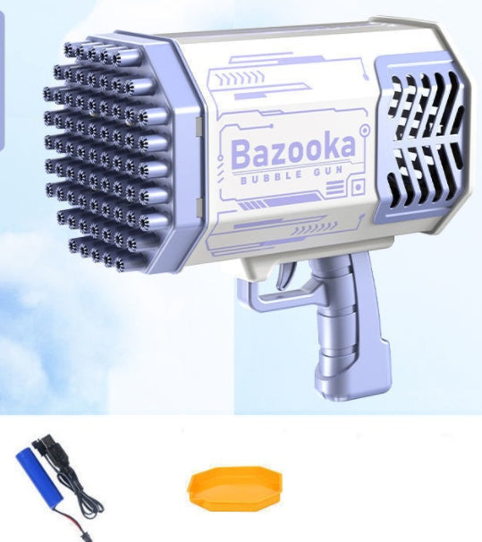 "Rocket Bubble Gun – 69-Hole Automatic Blaster with Lights! Epic Bubble Fun for Kids!"