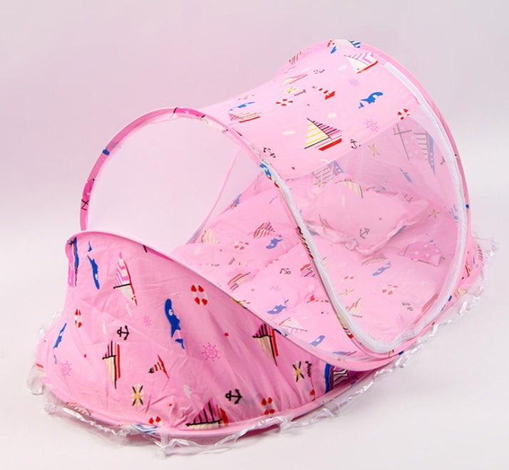 Foldable  Baby Bed Net With Pillow Net 2 pieces Set