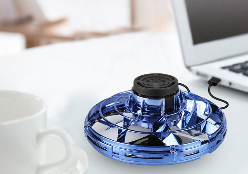 LED UFO Flying Spinner – Mini Drone Toy for Kids