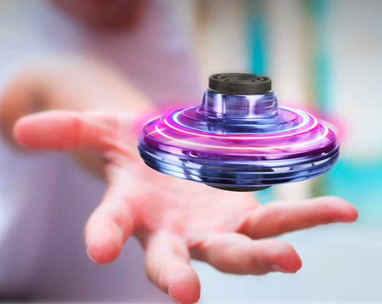 LED UFO Flying Spinner – Mini Drone Toy for Kids