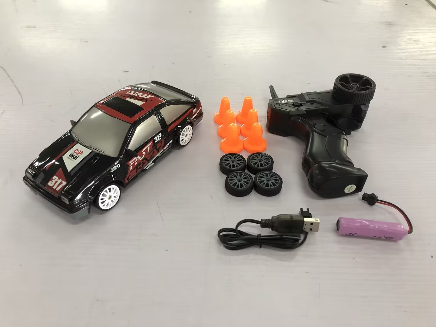 2.4G 4WD RC Drift Car – High-Speed GTR & AE86 Remote Racer Toy for Kids!
