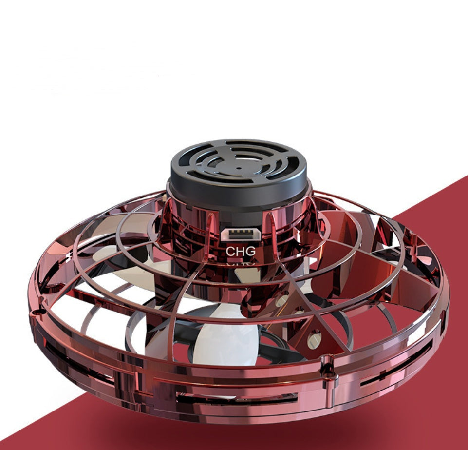LED UFO Flying Spinner – Mini Drone Toy for Kids