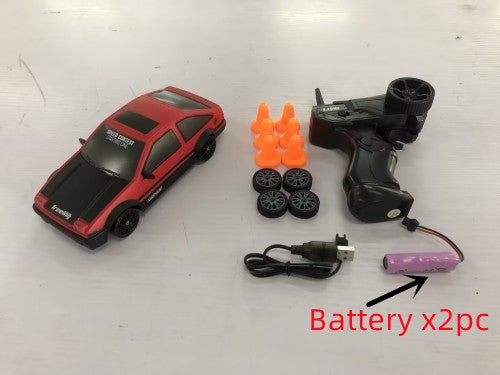 2.4G 4WD RC Drift Car – High-Speed GTR & AE86 Remote Racer Toy for Kids!
