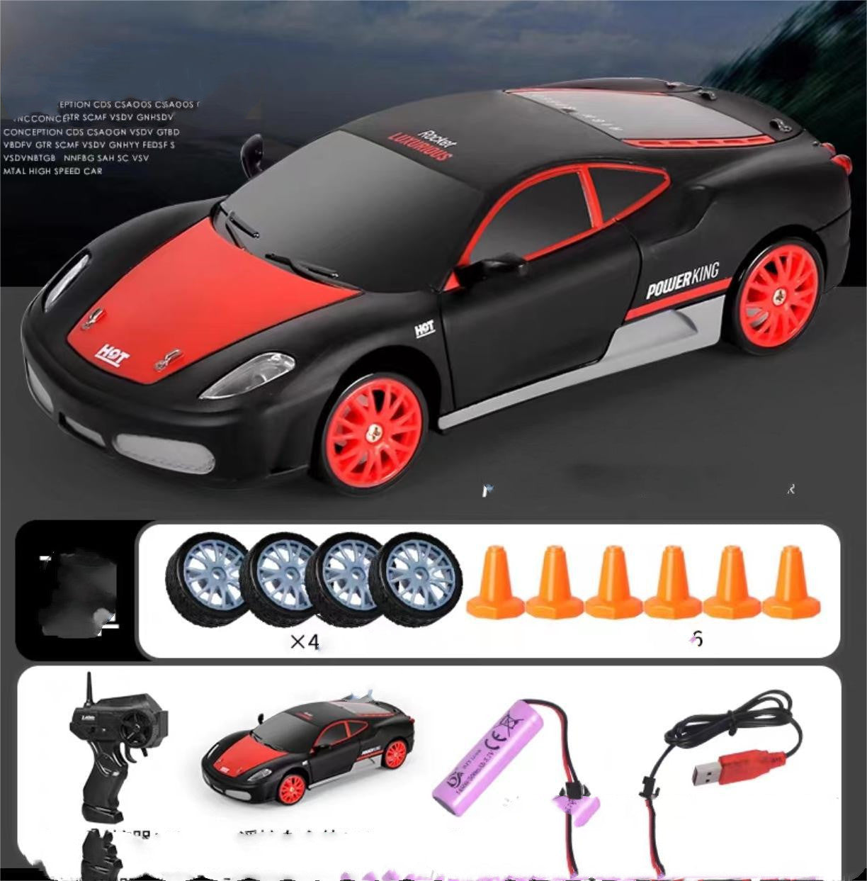 2.4G 4WD RC Drift Car – High-Speed GTR & AE86 Remote Racer Toy for Kids!
