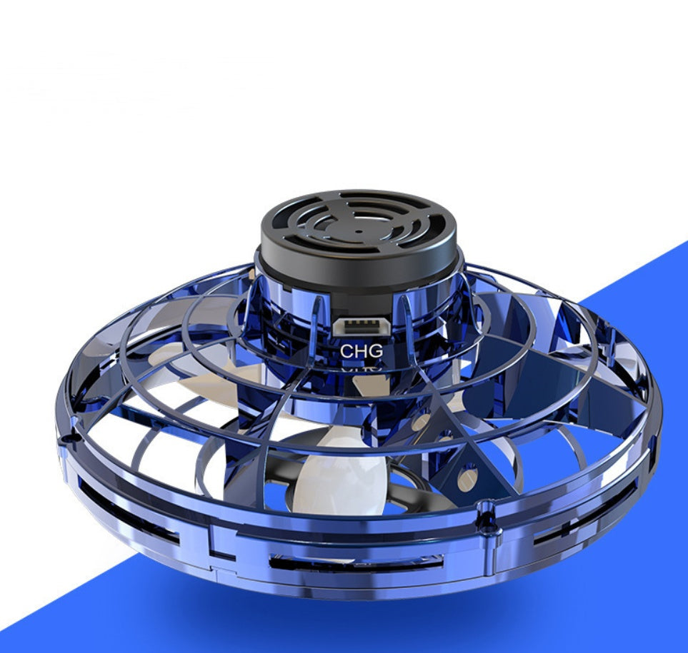 LED UFO Flying Spinner – Mini Drone Toy for Kids