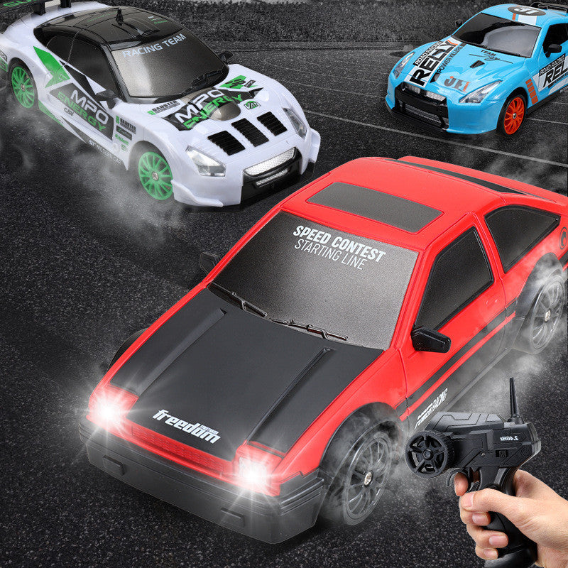 2.4G 4WD RC Drift Car – High-Speed GTR & AE86 Remote Racer Toy for Kids!