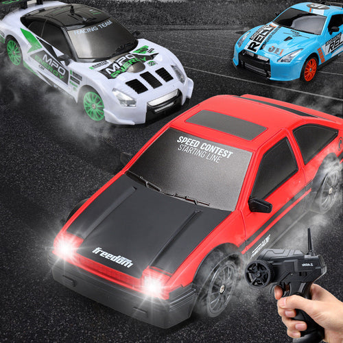 2.4G 4WD RC Drift Car – High-Speed GTR & AE86 Remote Racer Toy for Kids!